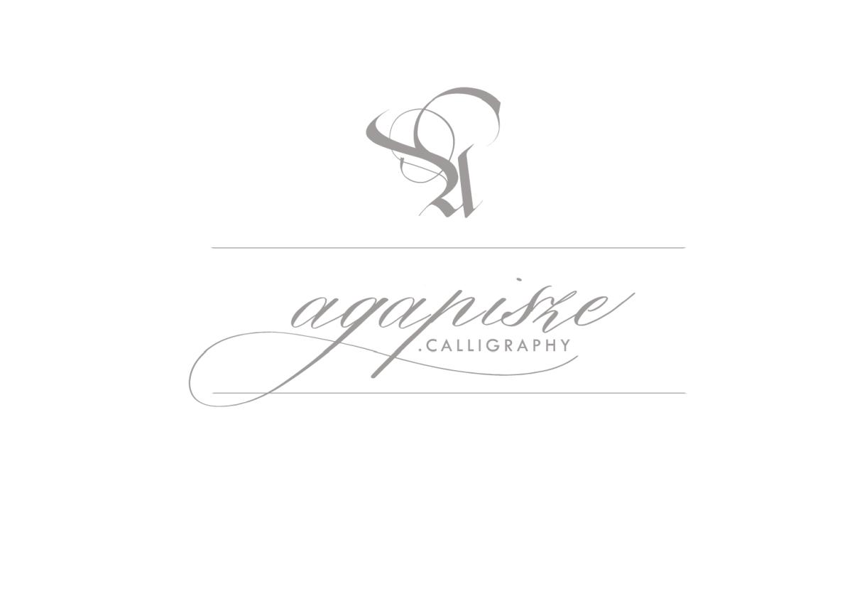 AgaPisze.Calligraphy logo